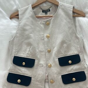 Jcrew vest with button details - sold out online